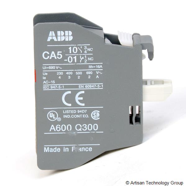 Bloc Contact Auxiliaire ABB CA5-01 - 1 Contact Normalement Fermé (1 NC) - EAN 3471522121011