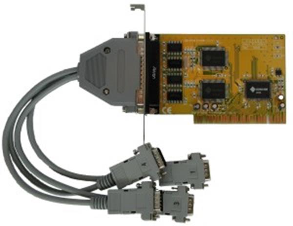 Acces PCI-COM232-4 Quad-Port RS-232, PCI-Bus Serial Communications Card