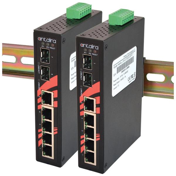 Acromag LNX-0702G-SFP-T 7-Port Gigabit Ethernet Switch with SFP Fiber Ports