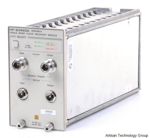 HP 83493A 2.5 Gb/s Single-Mode Clock Recovery Plug-In Module