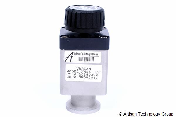 Varian NW25 HO Right-Angle, Hand-Operated, Aluminum Block Valve
