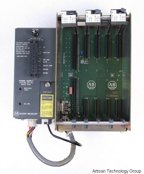 Allen-Bradley 1771-A1B 4-Slot I/O Chassis w/ 1771-PA Power Supply