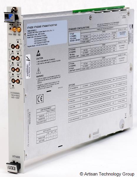 VXI Technology VT1435-1D4 8-Channel 102.4 kSa/s 24-Bit Digitizer Plus DSP with Built-In IEPE Conditioning