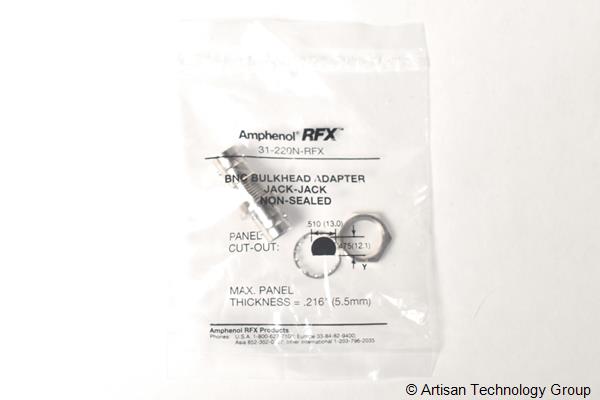 Amphenol 31-220N-RFX BNC Female to Female Bulkhead Adapter