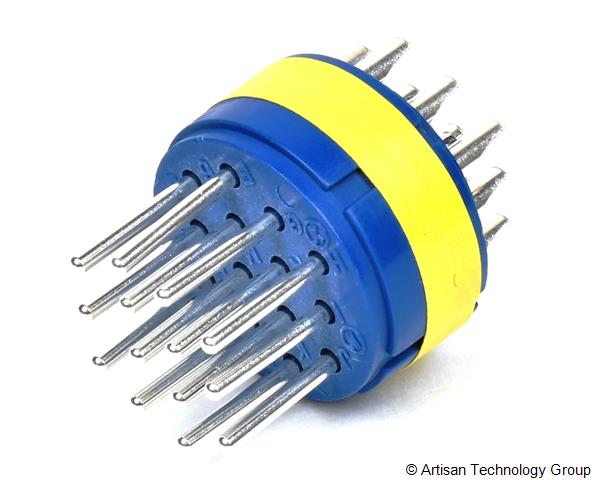 Amphenol 97-20-27P 14-Pin, Solder-Type, Cylindrical Connector
