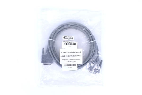 Amphenol CS-DSDMDB15MM-010 15-Pin Deluxe D-Sub Cable (10 Feet)