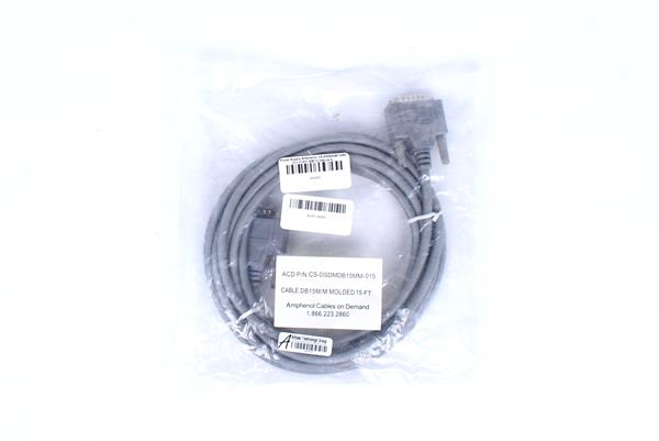 Amphenol CS-DSDMDB15MM-015 15-Pin Deluxe D-Sub Cable (15 Feet)