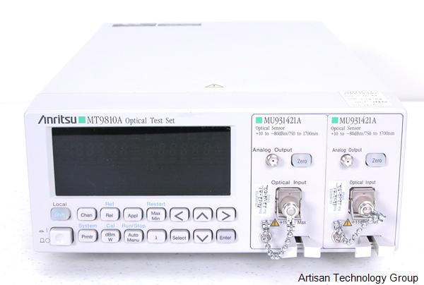 Anritsu MT9810A Optical Test Set w/ (2) MU931421A Optical Sensor Modules