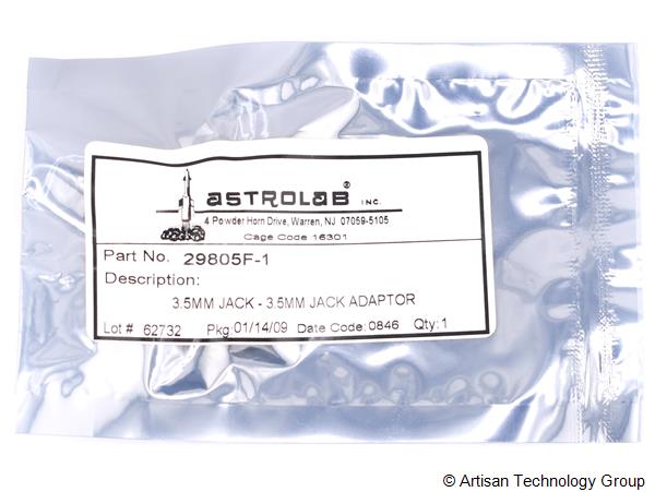 Astrolab 29805F-1 3.5mm Jack Flanged In-Series Adaptor