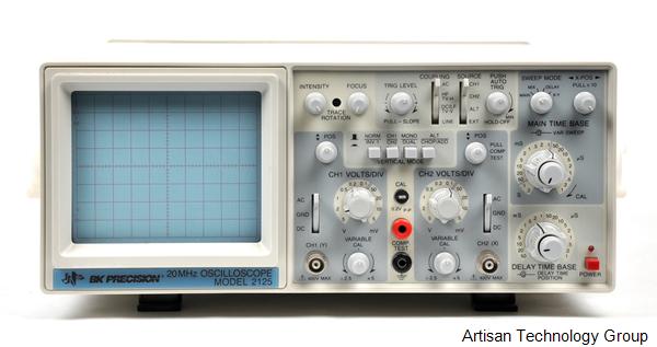 B&K Precision 2125 20 Hz to 20 MHz Dual Trace Oscilloscope