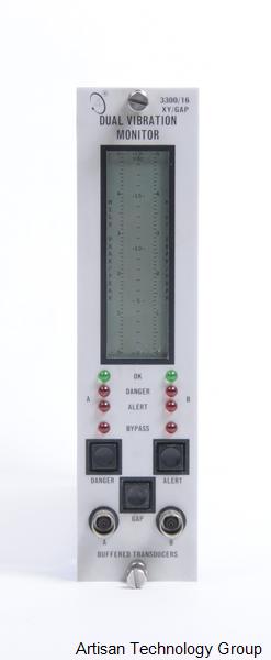 Bently Nevada 3300/16-03-01-01-00-00-00 XY/Gap Dual Vibration Monitor