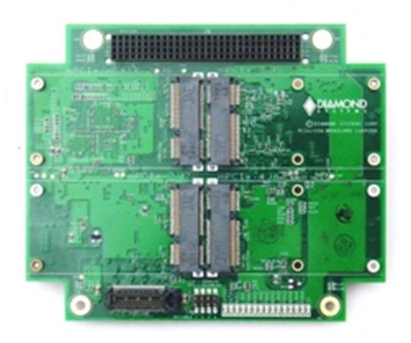 Diamond Systems PCI/104-Express Dual PCIe MiniCard Carrier