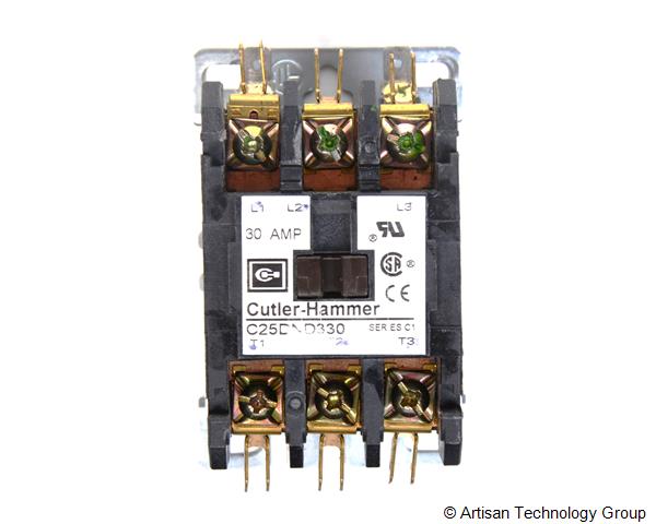 Eaton / Cutler-Hammer C25DND330 Type C25, 30A Definite Purpose Contactor
