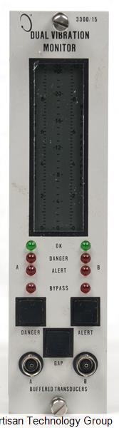 Bently Nevada 3300/15-03-01-02-00-00-00 Dual Vibration Monitor