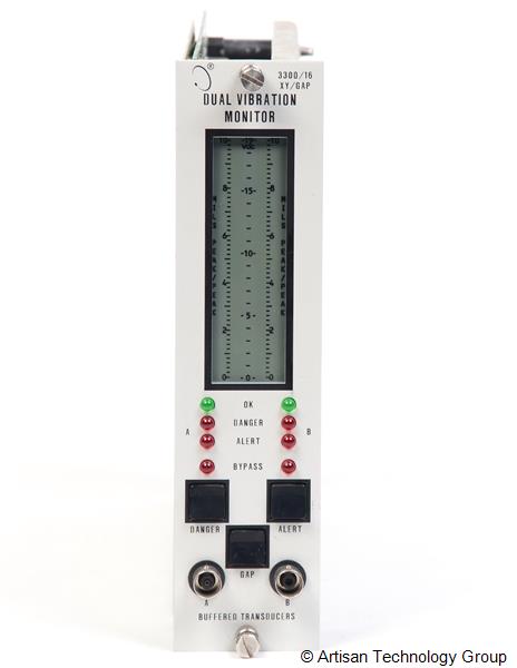 Bently Nevada 3300/16-03-01-00-00-00-00 XY/Gap Dual Vibration Monitor