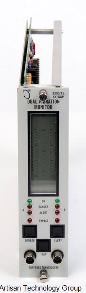 Bently Nevada 3300/16-03-01-01-01-00-00 XY/Gap Dual Vibration Monitor