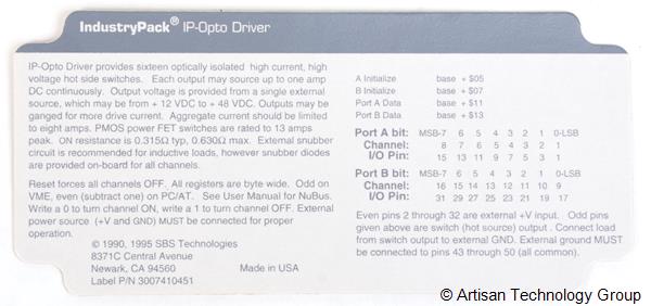 Opto Driver IP-Opto Driver Abaco Systems (16 Switch Optical Driver) | ArtisanTG™