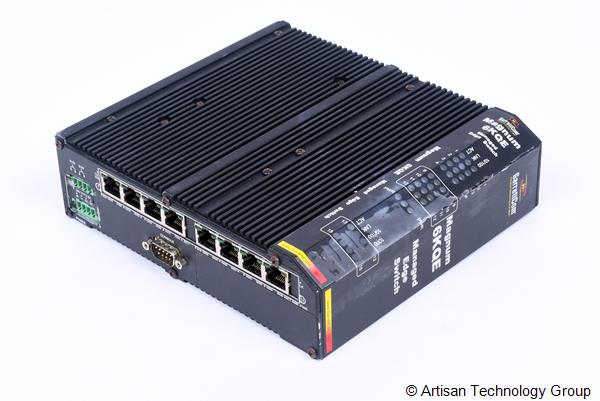 GarrettCom 6KQE-NAV8TX w/ 6KQE4-RJ45 Industrial Ethernet Managed Field Switch