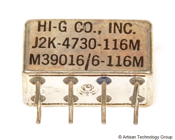 HI-G M39016/6-116M Half Size Crystal CAN Relay