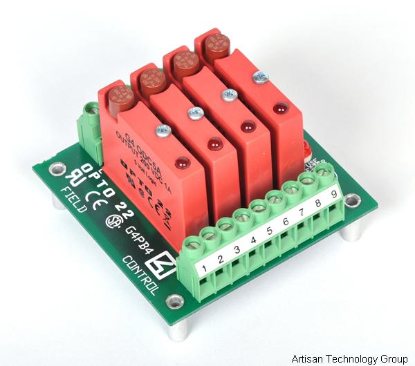 Opto-22 G4PB4 Field Controller w/ (4) G4ODC5 Output Modules