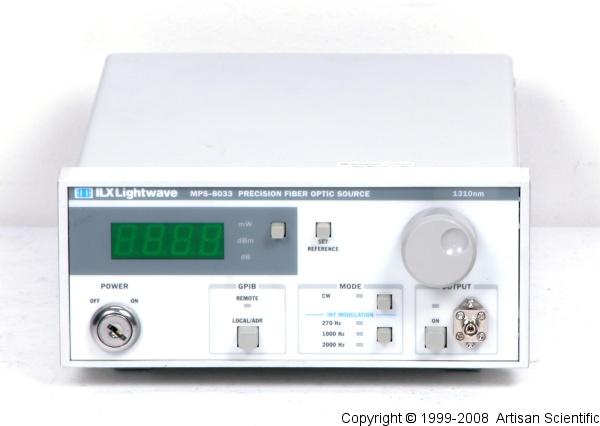 ILX Lightwave MPS-8033 Precision Fiber Optic Source, 1310nm FP