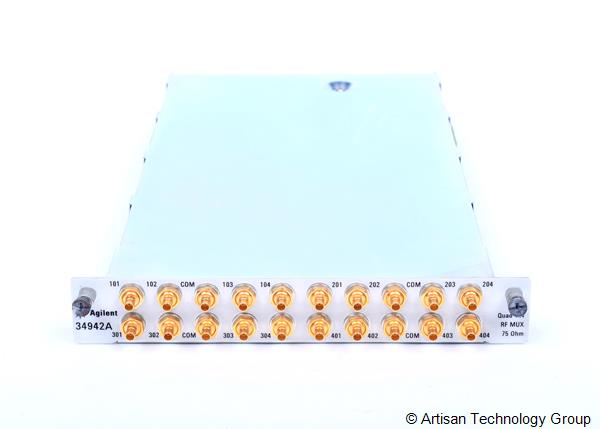 HP 34942A Quad 1X4, 75-Ohm 1.5 GHz RF Multiplexer