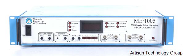 Mountain Engineering & Technology ME-1005 75 Ohm Coaxial Cable Simulator