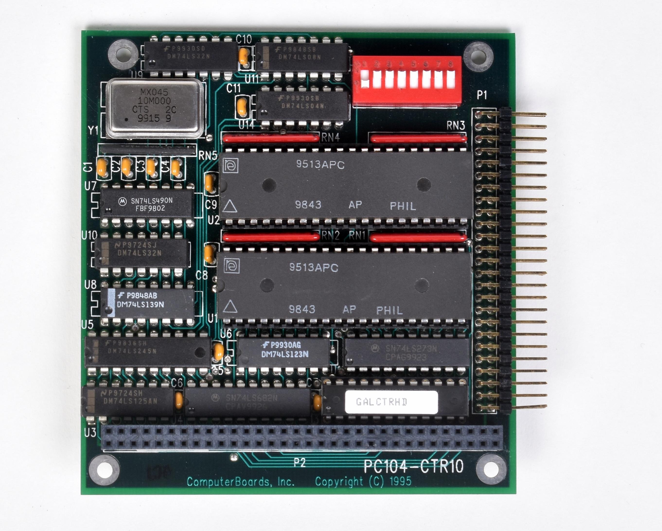 PC104CTR10HD ComputerBoards (10Channel, 16bit Counter/Timer Module