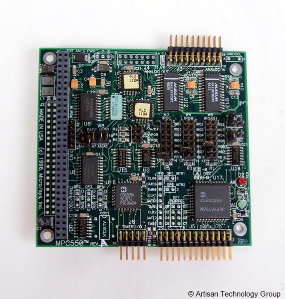 MicroSys MPC550 Analog, Digital, and Timer I/O for PC/104 Module