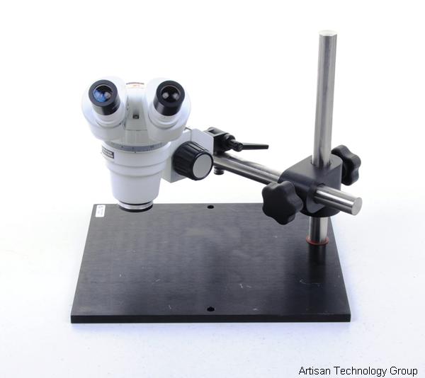 Stereomicroscope Mounted on Platform and Stand