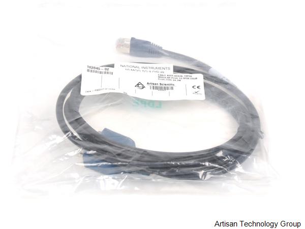 NI S8 Non-Isolated Serial Cable, 10Pos Modular Plug to DB-9 (2 Meters)