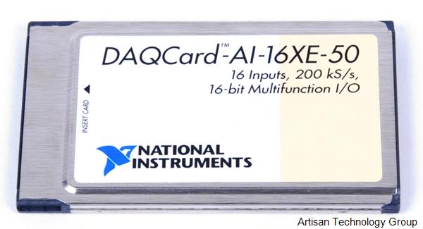 NI DAQCard-AI-16XE-50 200 kS/s, 16-Bit, 16 Analog Input Multifunction DAQ (Non-Latching)