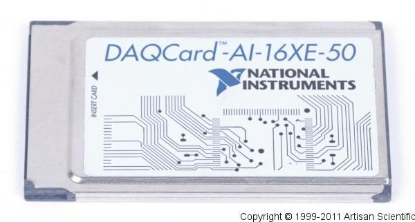 NI DAQCard-AI-16XE-50 200 kS/s, 16-Bit, 16 Analog Input Multifunction DAQ (Non-Latching)