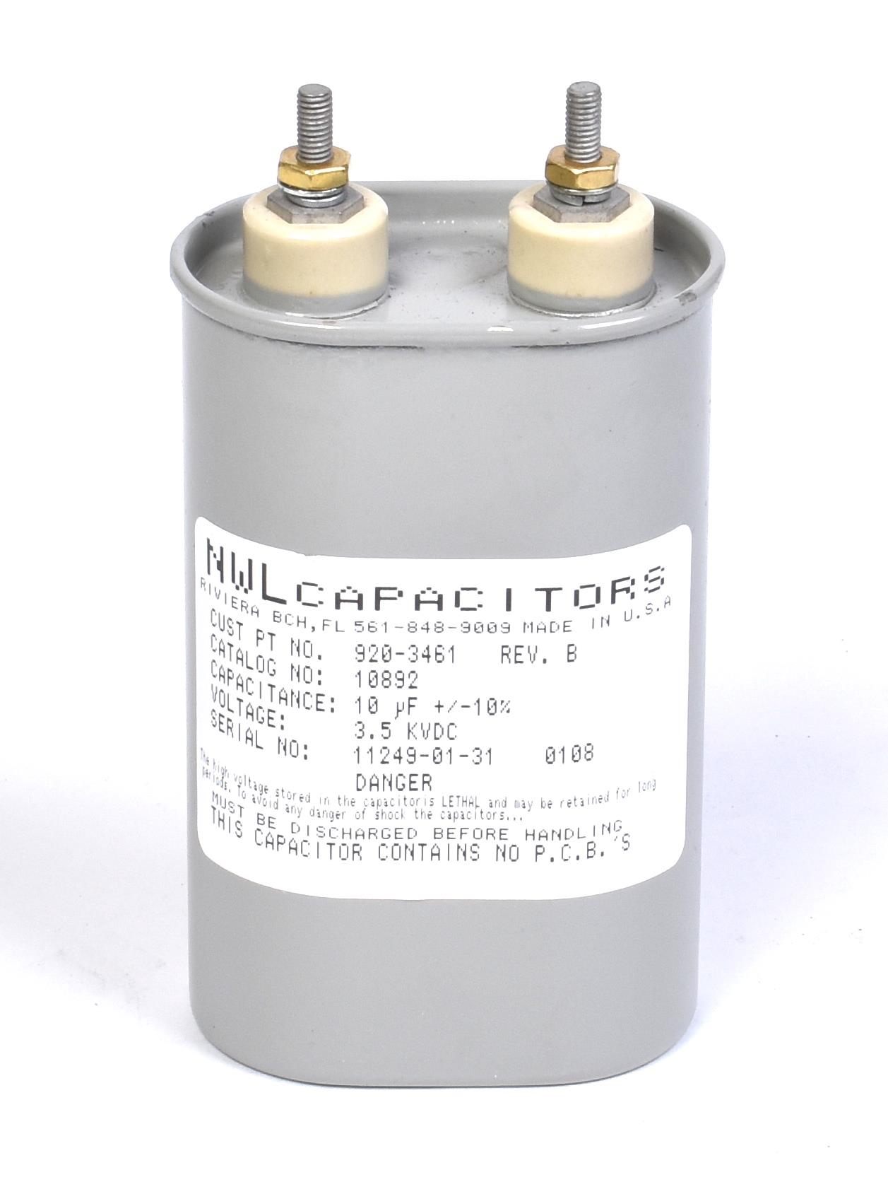 NWL Capacitors 920-3461 10 µF Capacitor