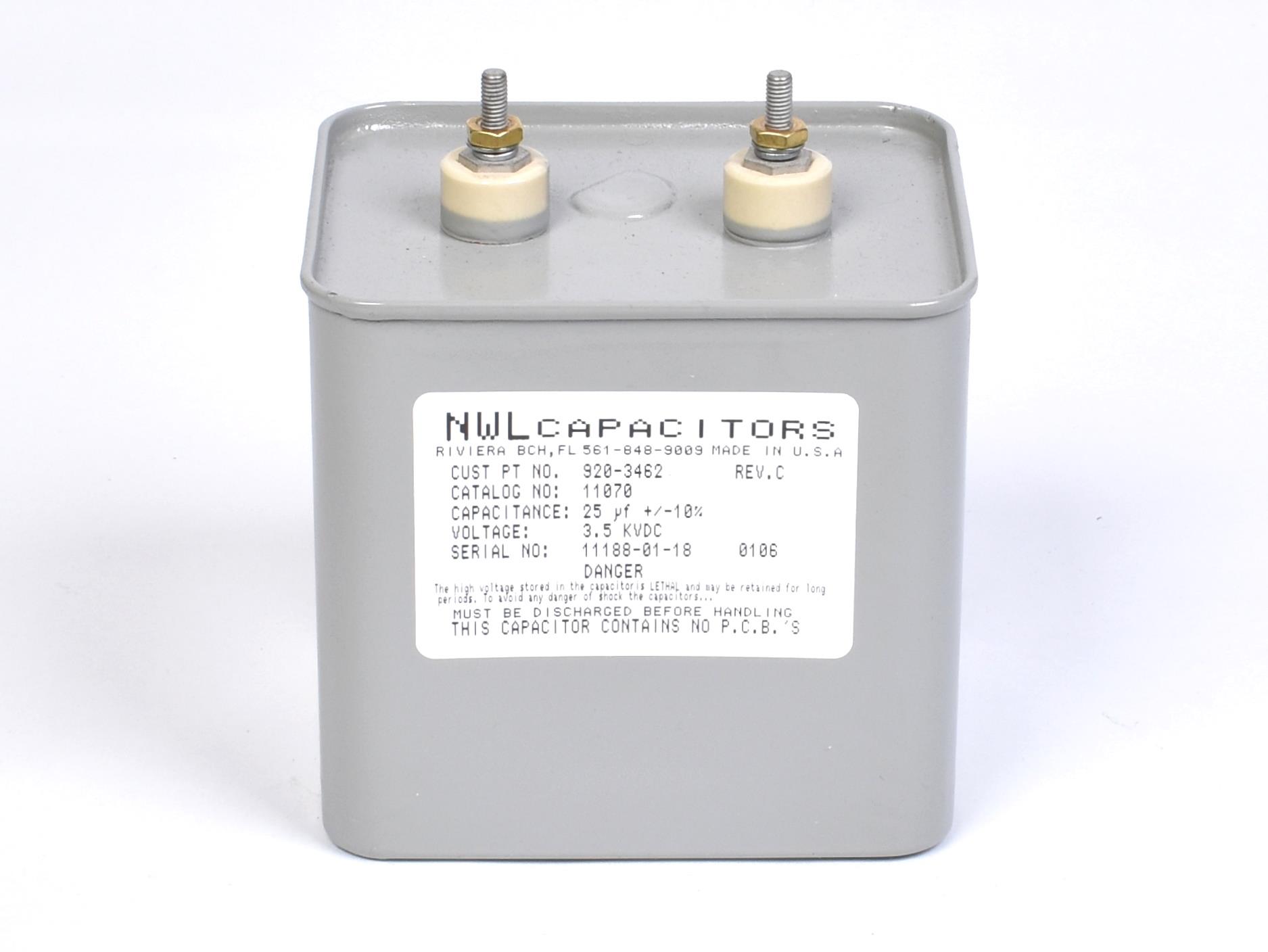 NWL Capacitors 920-3462 25 µF Capacitor