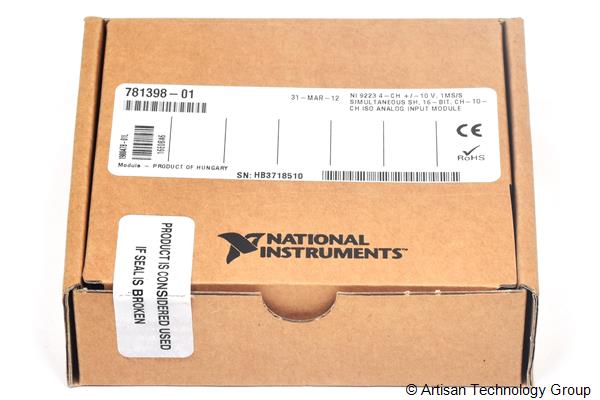 NI 9223 4-Channel 16-Bit Simultaneous Analog Input Module