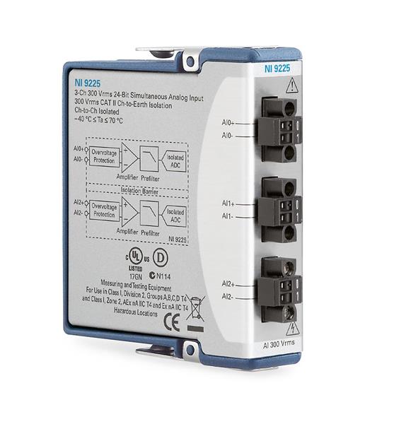 NI 9225 3-Channel C Series Voltage Input Module