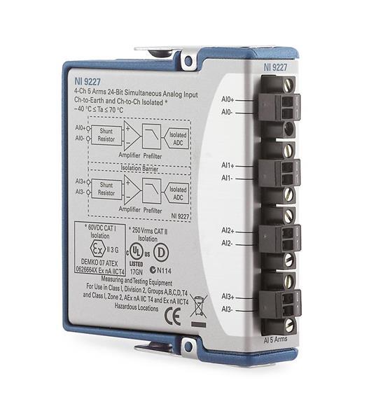 NI 9227 4-Channel C Series Current Input Module