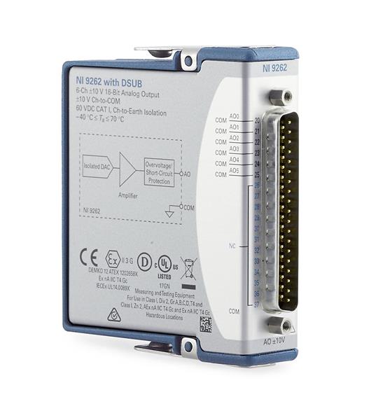 NI 9262 6-Channel C Series Voltage Output Module