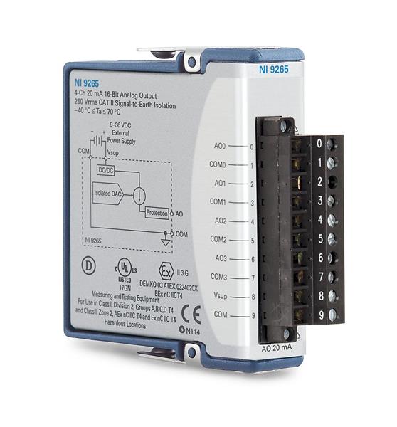 NI 9265 16-Bit Analog Output Module