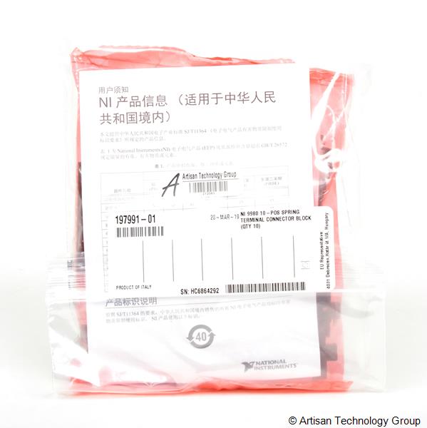 NI 9980 10-Position Single Spring Terminal Block (Qty 10)
