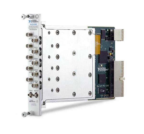 NI PXI-2543 6.6 GHz Dual 4 × 1 Terminated Solid State Multiplexer (Dual SP4T)