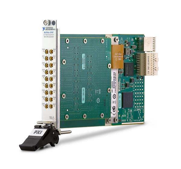 NI PXIe-2747 2.7 GHz Dual 8 × 1 50 Ohm Multiplexer (SP8T)