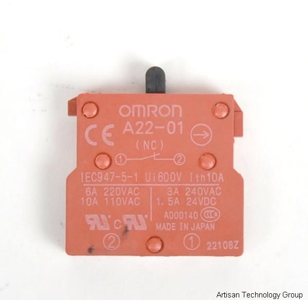 OMRON A22-01 Switch Block (Package of 5)