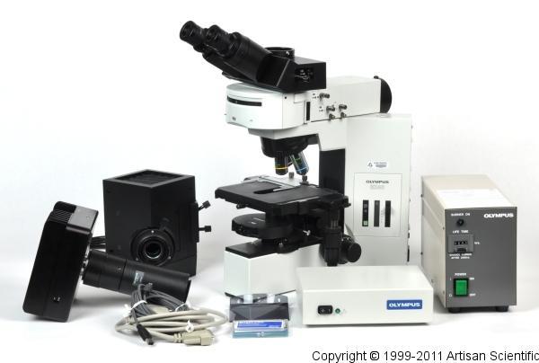 Olympus BX40 Research Microscope with Camera