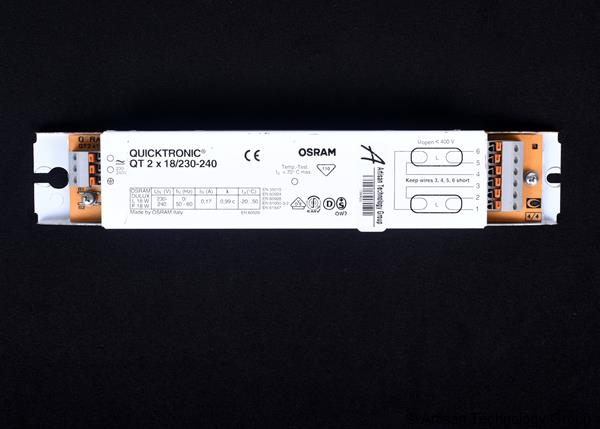 Osram Quicktronic QT2X18 DIM ECG for Compact and Tubular Fluorescent Lamps