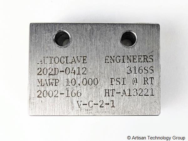 Autoclave Engineers 202D-0412 2-Way Connector Valve