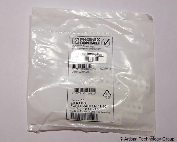 Phoenix Contact ZB 6,LGS:FORTL.ZAHLEN 51-60 Zack Marker Strip (Package of 10)