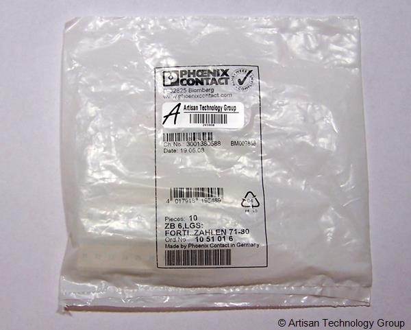 Phoenix Contact ZB 6,LGS:FORTL.ZAHLEN 71-80 Zack Marker Strip (Package of 10)