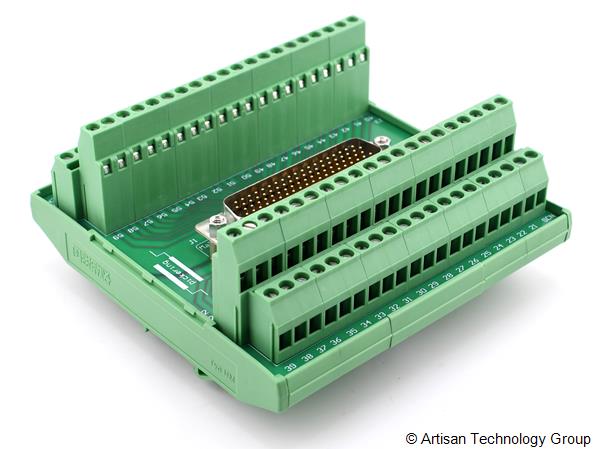 Pickering 40-967-078-M 78-Pin Male D-Type Breakout with DIN Rail Mount (Screw Terminal)